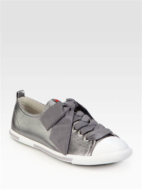 grey prada|prada grey metallic shoes.